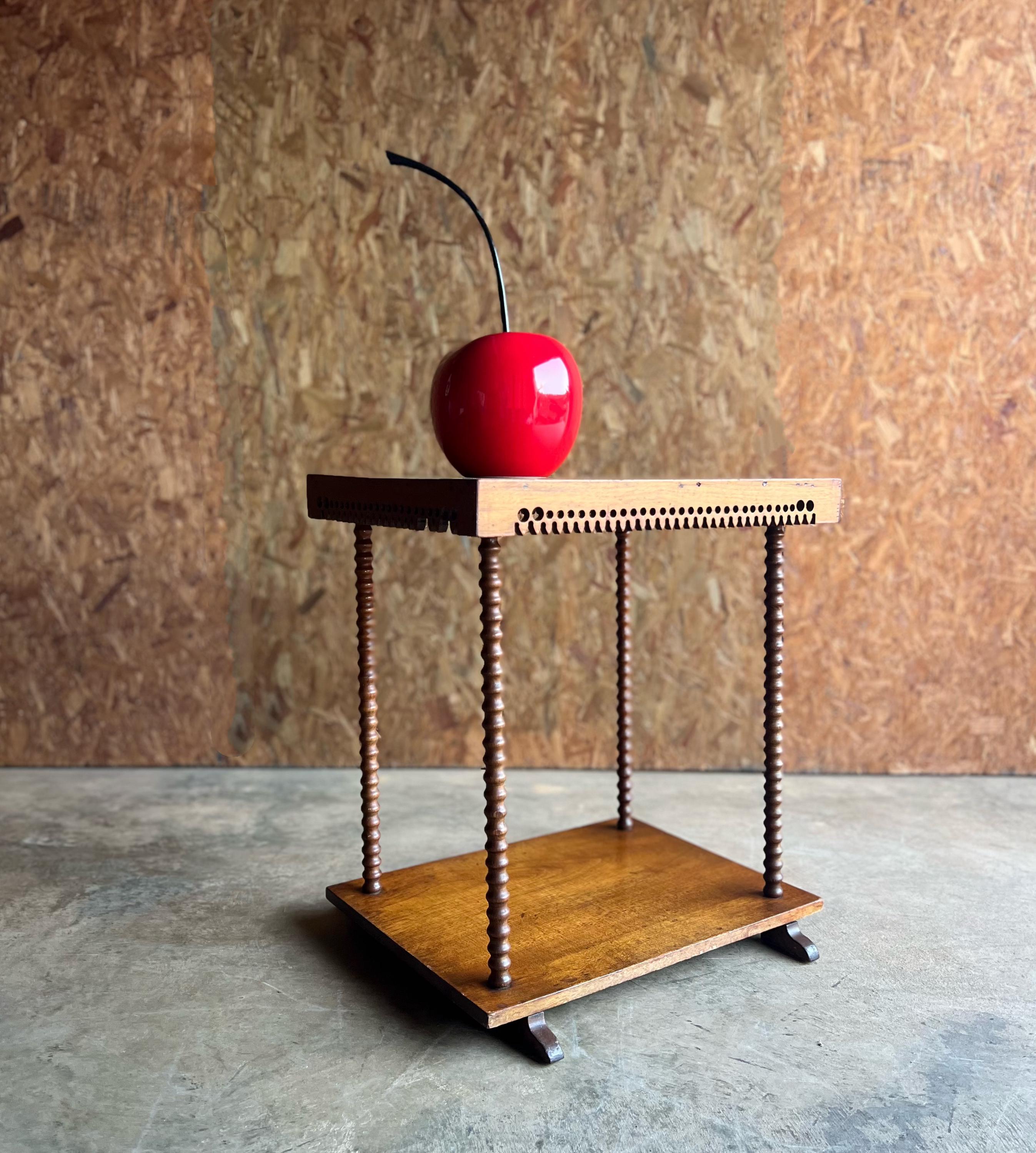 Vintage Bobbin Leg Table - Etsy