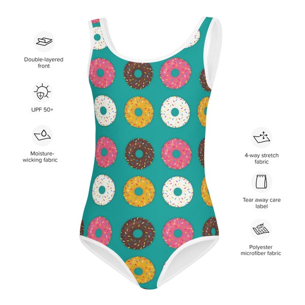 Teal Girl Swimsuit - Etsy