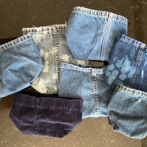 Denim Catch All Basket | Patchwork | Grandie