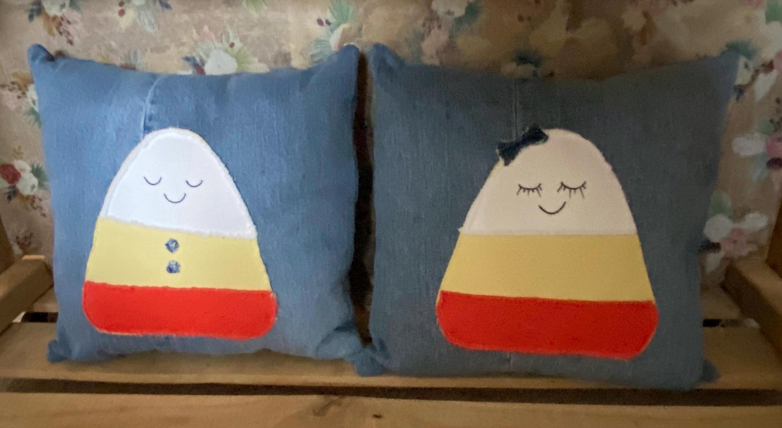 デニムのクッション | パッチワーク | 二人で楽しむ - Etsy 日本