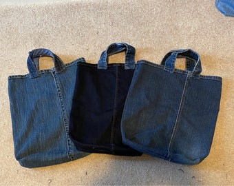 Denim draagtas | Lappendeken | Duurzame Shopper | Verscheidene