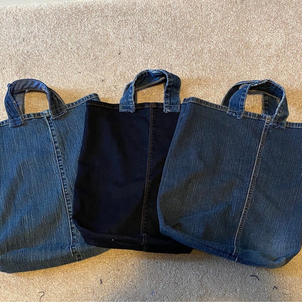 Denim Tote Bag | Patchwork | Sustainable Shopper | Various