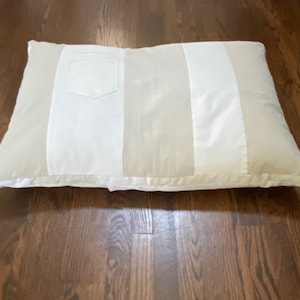 Denim Dog Bed Cover | Patchwork | Sand