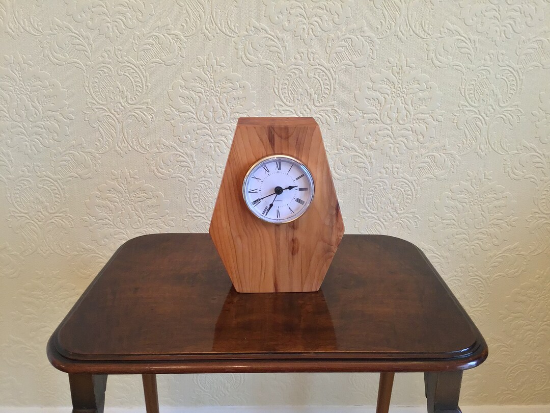 Handmade English Yew Clock Etsy
