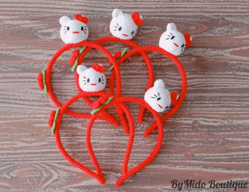 Hello Kitty Crown Cat Crown Crown for Girls Knitted Crown Etsy