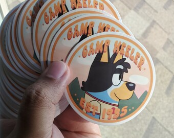 Vinyl Sticker; Camp Heeler