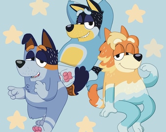 Acrylic Keychains: Heeler Brothers