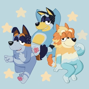 Acrylic Keychains: Heeler Brothers