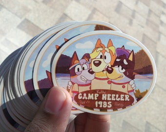 Vinyl Sticker; Camp Heeler Portrait