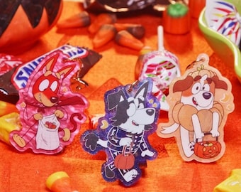 Acrylic Keychains: Halloween Space Trio