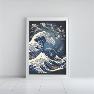 The Great Wave Printable Poster Homemade, Living room/Bedroom Artwork,  Digital Download