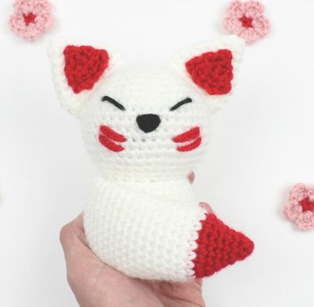 Cute Little Kitsune Doll Crochet Pattern Etsy