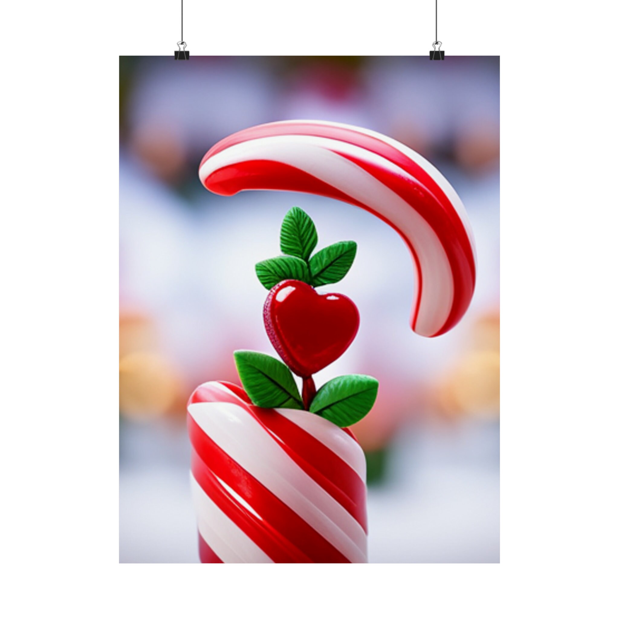 Candy Cane Joy Vertical Posters Etsy