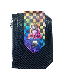 Cartera de carreras / Pit B***** / Tarjetero / Tarjetero hecho a mano