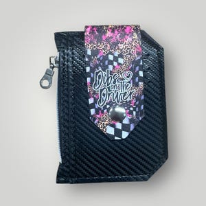 Cartera de carreras / Dibs para el conductor / Porta identificación / Cartera para tarjetas hecha a mano