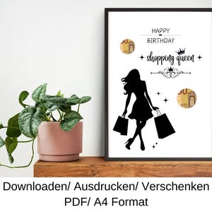 Buono acquisto, idea regalo compleanno, regalo in denaro, regalo compleanno last minute, modello fai da te, PDF, download
