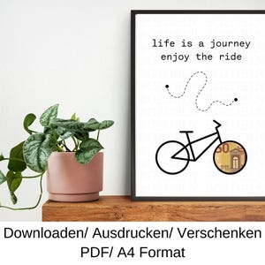 Bicicletta regalo in denaro, buono e-bike, idea regalo per compleanno, Natale, last minute, modello fai da te, PDF, download