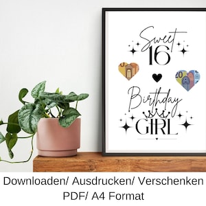 16e verjaardag, verjaardagscadeau-idee, geldcadeau, last-minute verjaardagscadeau, DIY-sjabloon, PDF, download