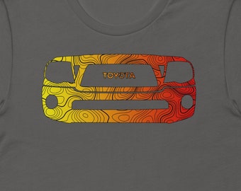 Toyota Tacoma Topo Tee - 2nd Gen, Topography, Off-road, Toyota, Wheeling, Unisex