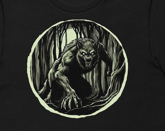 Weerwolf Tee - Michigan Dogman, legende, folklore, cryptid, mythe, Lycan, unisex