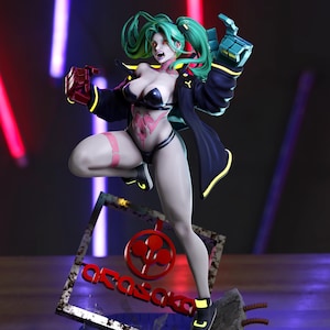 Rebecca - 3D STL File - SFW NSFW Cyberpunk Edgerunners Rebecca 3D Model