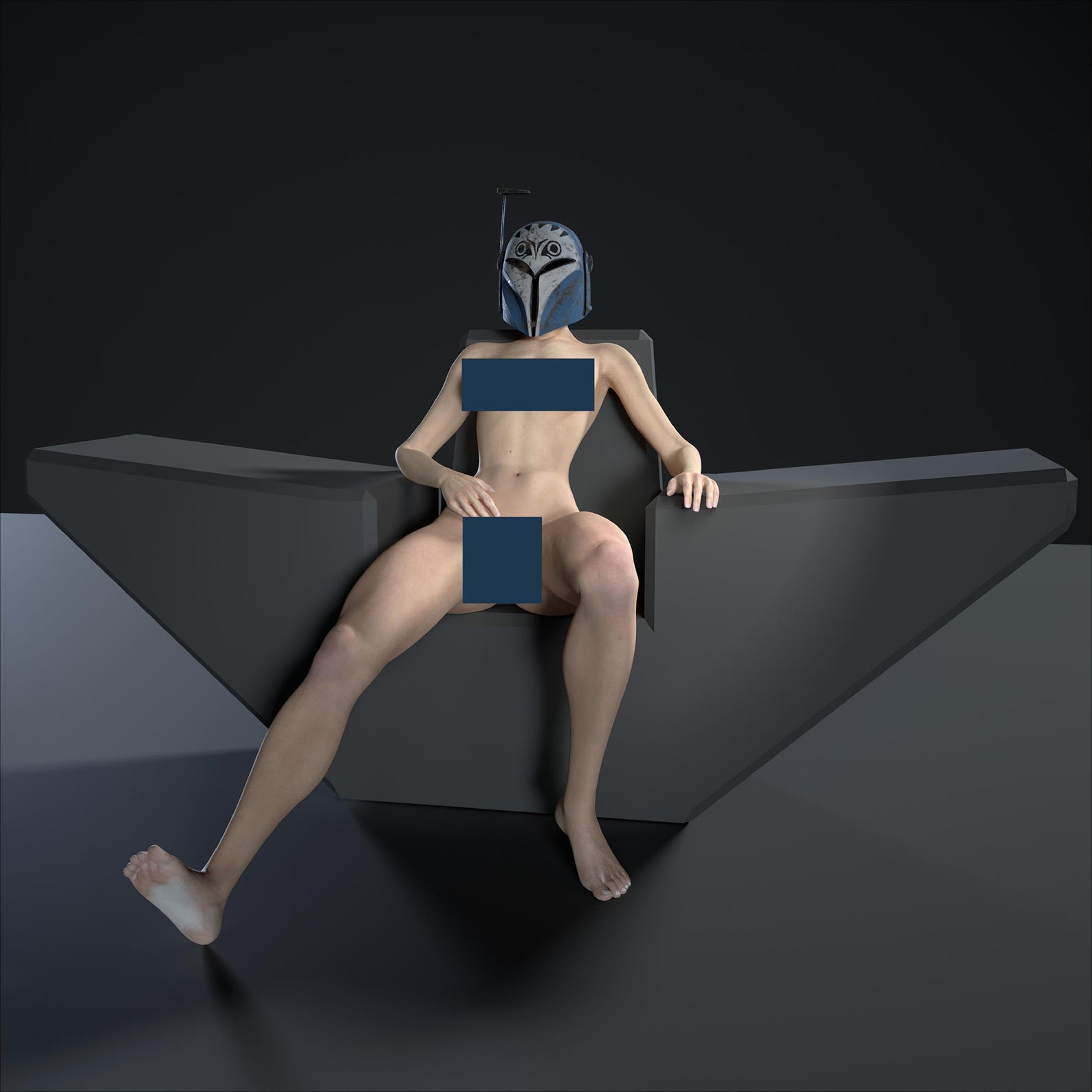Bo-katan Kryze Nude - 3D STL File - NSFW Sitting Pose - Etsy
