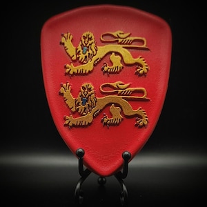 Wappen der Region Normandie – Rotgold – 10 cm – Büro-/Wanddekoration