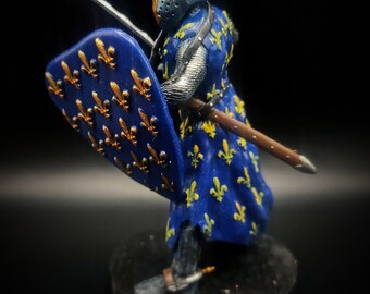Knight Philip Augustus figurine - 10cm - hand-painted