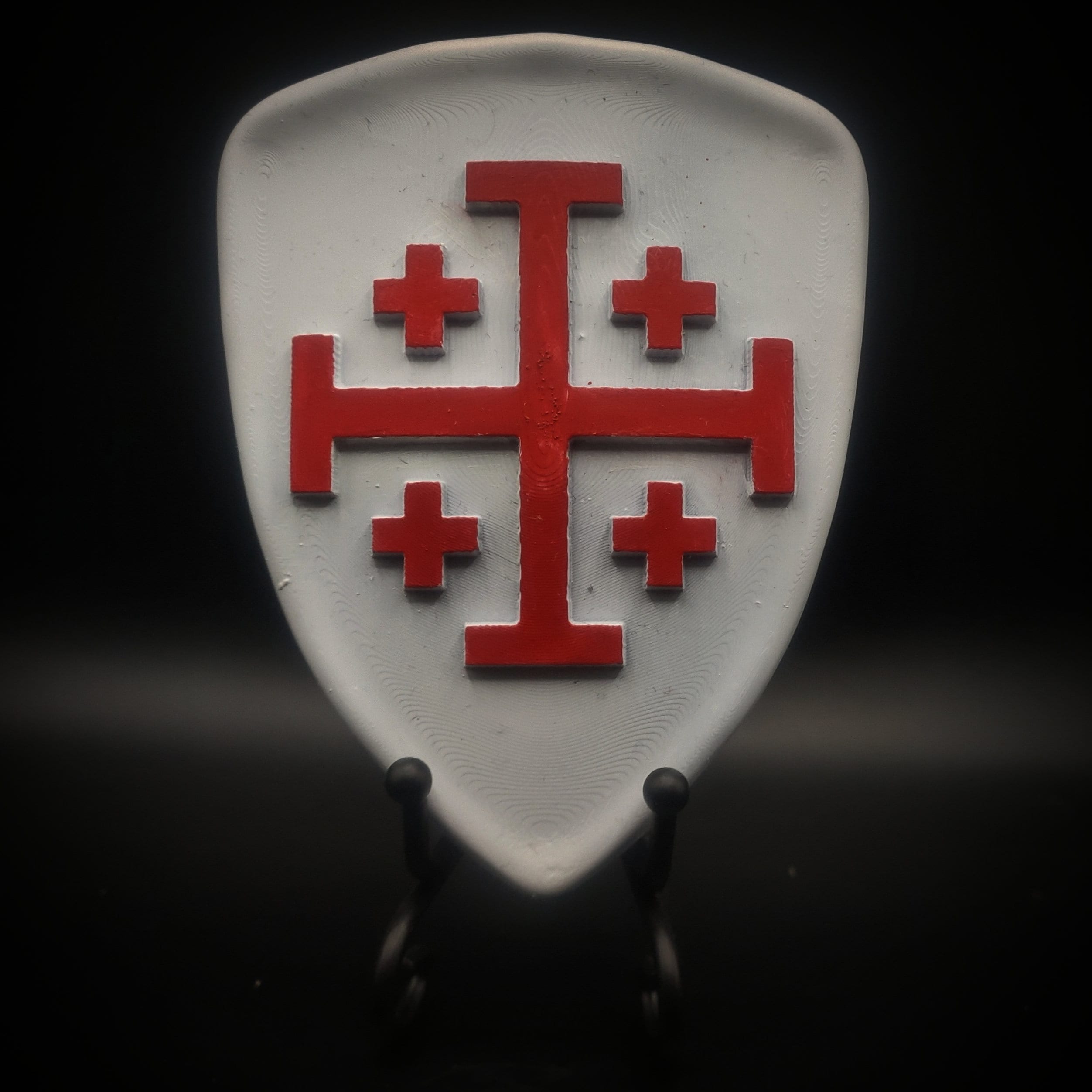Jerusalem Cross Coat of Arms - White Red - 10cm - Office/wall Decoration -  Etsy