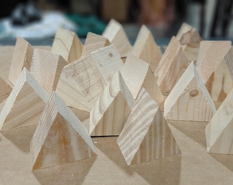 Wood Blanks • 20 Unfinished Craft Pieces for Rustic Projects, raw wood cuts