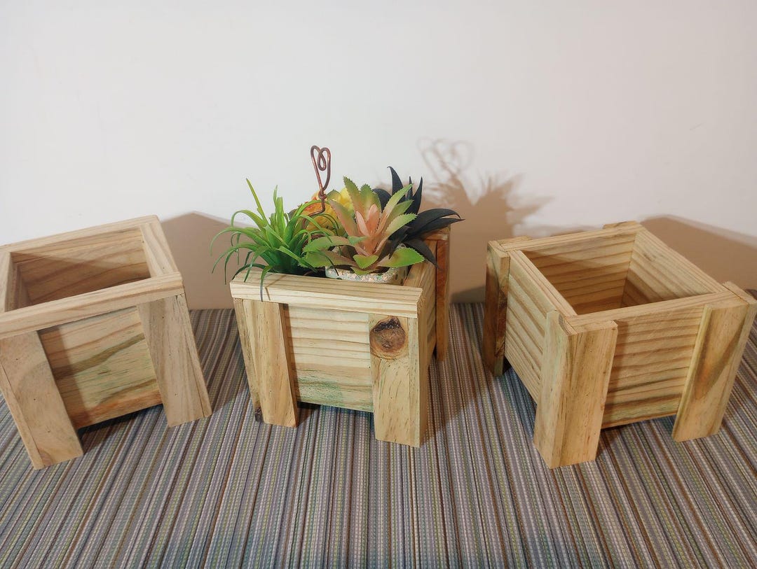 Mini Flower Box With Electroculture Copper Plant Stake - Etsy