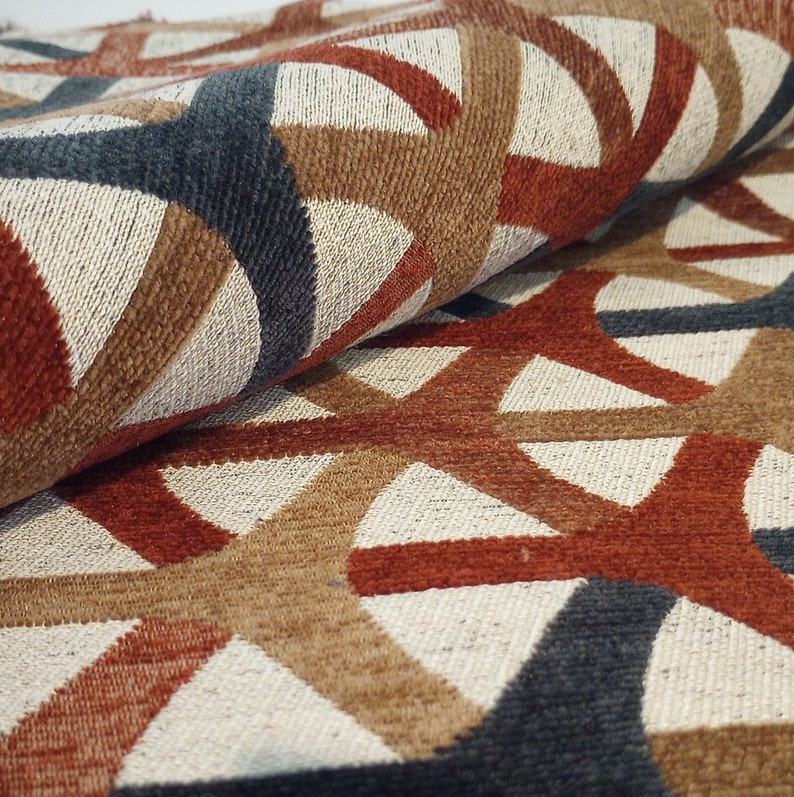Heavy Upholstery Fabric With a Beautiful Mix of Brown Tones Etsy