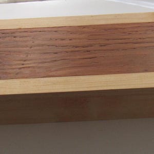 Table centerpiece, unique handcrafted wood display piece, storage box for dining room entryway table for napkins, silverware, jars and more