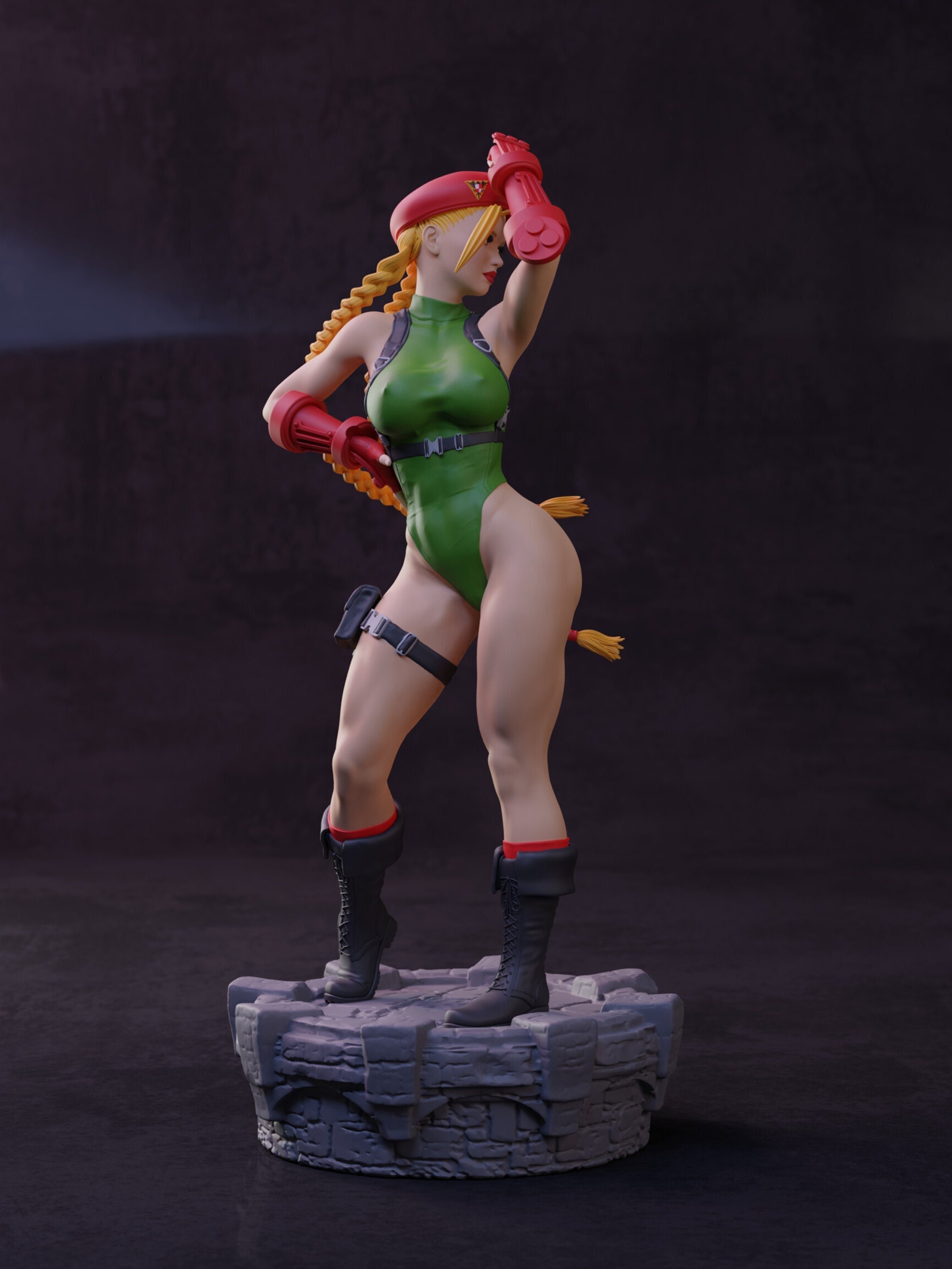 1:10 Cammy White Figure Fan Art by Sanix3d Street Fighter 