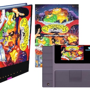 &quot;Battletoads in &quot;&quot;Battlemaniacs&quot;&quot; - SNES Kompatibles Modul mit Tasche & Anleitung |.&quot; Neu aufgelegte Auflage