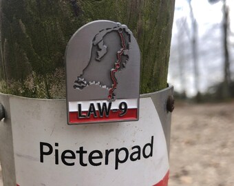 Pieterpad | LAW9 | Lange afstandswandeling | Nederland | Emaille Pin | Gadget | Walking | Hiking | Backpack   | Wandelpin | Stick Needle