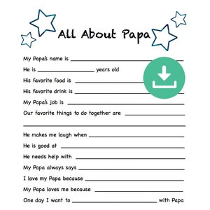 Tout sur papa Remplissez les cases vides