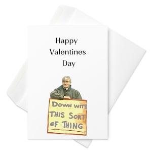 Tarjeta de San Valentín de Papá Ted / Mi querido caballo / Papá Ted / Papá Jack / Etsy Irlanda / Tarjetas irlandesas divertidas / San Valentín divertido / Sra. Doyle