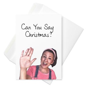 Tarjeta de Navidad de la Sra. Rachel / ¿Puedes decir Navidad? / Navidad de la Sra. Rachel / Nueva mamá / Nuevo papá / Mercancía de la Sra. Rachel / Buen trabajo / Tarjeta para nuevos padres