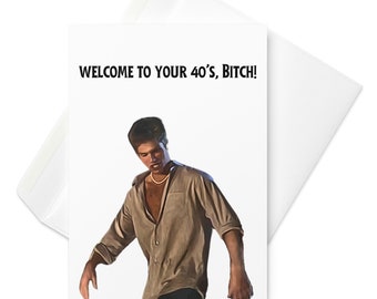 40th Birthday Card | The OC Inspired Card | Funny 40th Birthday Gift | Y2K Nostalgia Card | TV Show Fan Gift | Millennial Birthday