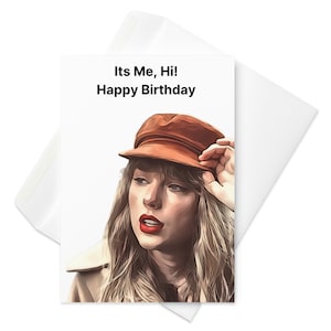 Cartão de aniversário de Taylor Swift | BirthTay | Meias-noites | Swiftie | Produtos de Taylor Swift | Anti Hero | Taylor Swift | Cartão Swiftie | Eu sou o problema