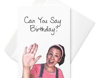 Ms Rachel Birthday Card | Can You Say Birthday | Ms Rachel Birthday | New Mama | New Dada | Ms Rachel Merch | Good Job | New Parent Card