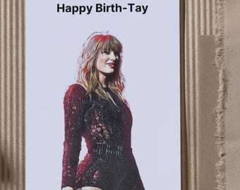 Funny Birthday Card For Her | Cute Pop Star Inspired Card | Best Friend Birthday Card | Girlfriend Birthday Card | Music Lover Gift