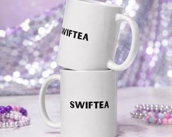 Swiftea Mug | Karma Is A Cat Mug | Funny Cat Lover Gift | Tea Lover Mug | Cute Coffee Mug | Gift For Her | Cat Mom Mug