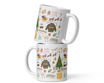 Cute Christmas Mug | Festive Coffee Mug | Cozy Holiday Mug | Christmas Gift For Her