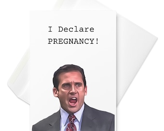 New Baby Card | Pregnancy Announcement Card | Baby Shower Card | I Declare Pregnancy | New Mom