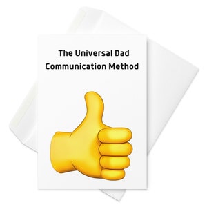 Cartão Emoji | Relacionável | Cartão de Filho e Filha | Primeiro Dia dos Pais | Banco do Pai | Pai Clássico | Aniversário do Pai | Cartão Engraçado para o Pai