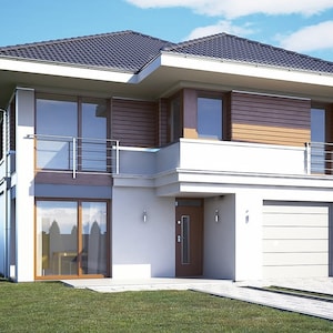 Casa Familiar de Andar Duplo 9m x 20m - Plantas Modernas, 2 Quartos 134 m2, c/ Sótão, Quarto, Garagem