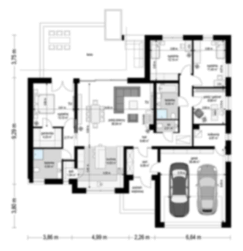 Full Detailed Modern Family House Plan 18m x 17m Modern Floor Plans, 4 Bedroom 173 m2, w/ Loft, Bedroom image 5