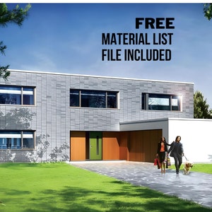 Tech Temple Modern House Plan 432 m2 Modern House Plans 25m x 19m | Free Material List